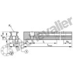 TKVD25-G3 RAIL 4 PISTES LE M. - INA