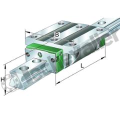 KWVE15-B-V1-G1 CHARIOT GUIDAGE 4 PISTES A BILLES I