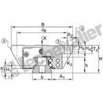 KWVE15-B-V1-G1 CHARIOT GUIDAGE 4 PISTES A BILLES I