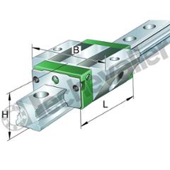KWVE15-B-EC-V1-G4 CHARIOT 4 PISTES A BILLES INA