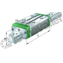 KWVE15-B-S-V2-G4 CHARIOT GUIDAGE 4 PISTES A BILLES I