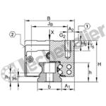 KWVE15-B-S-V2-G4 CHARIOT GUIDAGE 4 PISTES A BILLES I