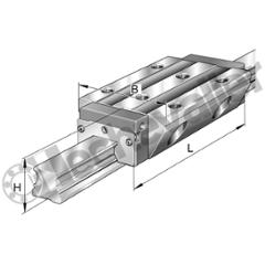 KWVE20-B-L-V2-G3 CHARIOT GUIDAGE 4 PISTES A BILLES I