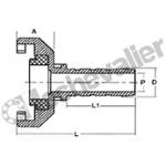 REC.8 RACCORD EXPRESS CANNELE D8 AVEC JOINT NBR - PMS:10B - NFE29573