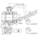 RTSIFF.3/4.3P ROBINET FF INOX -29 à +200°C - PI - PN137 - TFM4215