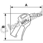 27102 PRE SOUFFLETTE COMPOSITE 1/4 COUDEE 59mm - BUSE 3 - PREVOST