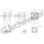 31M2A063A100 VERIN UNITOP D.E. MAGN. D63 C100 TIGE MALE