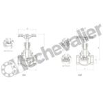 410-26 ROB. A SOUPAPE FF G1 CORPS BRONZE - CLAPET METAL - PN16