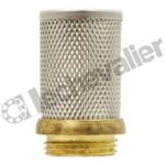 CREPL.1/2 CREPINE MALE NUE INOX FILETAGE LAITON - SANS CLAPET