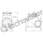 CARBFE.65 CLAPET ANTI-RETOUR BOULE DN65 PN10/16 FONTE EPOXY FAF=240mm
