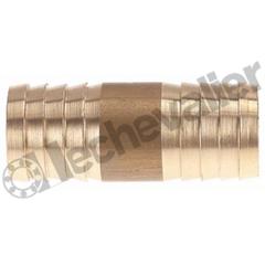 JDCL.10 JONCTION DOUBLE TUYAU D10 LAITON - PN10