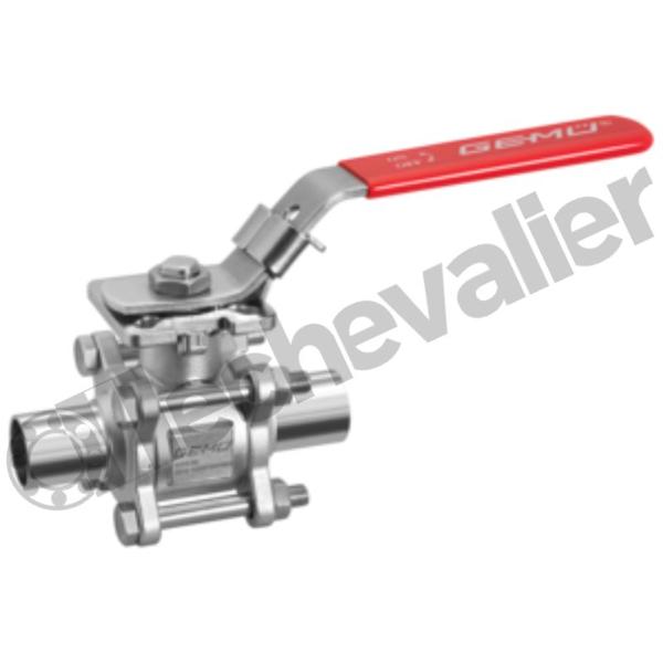 B22.100D60C75L ROBINET 3P BW INOX EMBOUT ISO1127 / EN10357-C - GEMU