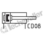 31M2A063A100 VERIN UNITOP D.E. MAGN. D63 C100 TIGE MALE