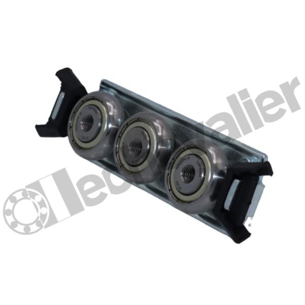 CES20-80-2Z CHARIOT 3 GALETS ROLLON