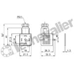 124-800 CONNECTEUR DIN 43650A T30 0-230V AC/DC - A CABLER - CAMOZZI