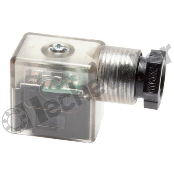 CDIN43650B-L48V CONNECTEUR LED.22 BROCHES PLATES 11mm PG9 48V AC/DC