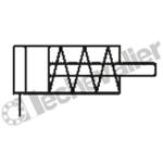 14N1A06B15  VERIN CARTOUCHE S.E.R. D06 C15 RACCORD D4mm TIGE FILETTEE