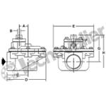 G353A046 VANNE DECOLMATAGE 1-1/2 DN40 - PILOTAGE PNEU 1/8 - ASCO