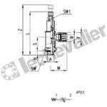 GMCO 914-M5-4 REG. DEBIT M5 D4 BI-DIRECTIONNEL - MOLETTE - CAMOZZI