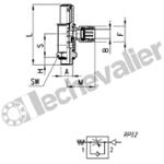 GSCU 805-1/4-8 REG. DEBIT 1/4 D8 A L'ECHAPPEMENT - VIS - CAMOZZI