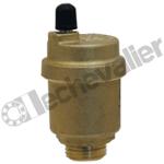 915-12 PURGEUR AIR AUTO MALE 3/8 SORTIE VERTICAL - LAITON BRUT