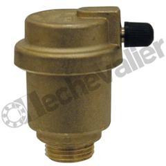 916-12 PURGEUR AIR AUTO MALE 3/8 SORTIE HORIZONTALE - LAITON BRUT