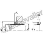 V1200A NBR JOINT V-RING PROFIL A NITRILE