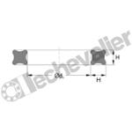 JF4 11 - 13.95x2.62 NBR 70SH JOINT QUADRING NITRILE 70SH