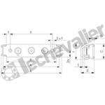 CES20-80-2Z CHARIOT 3 GALETS ROLLON