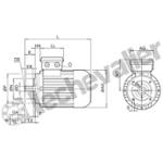 SKMO 0,37kW 71LP B14 C105 - TF MOTEUR NORD REDUCTEURS