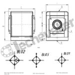 MX2-1/2-B01 MODULE DERIVATION CLAP. 2 SORTIES 1/2 ANTI-RETOUR - CAMOZZI