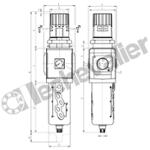 MX3-3/4-FR0304 FR. 0,5-10B 25 MIC. A MANO - PURGE AUTO - CAMOZZI