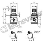 N1208-R00 REGULATEUR 0,5-10B 1/8 DECOMPRESSION AUTOMATIQUE - CAMOZZI