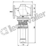 PRDX.40PN40R4 DETENDEUR VAPEUR DN40 Kv=25 1,6 à 6,3B FAF=200mm - SART