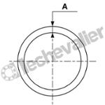 PPS GTU2055 TUBE ALU D20 L=5,5M PEINTURE EPOXY GRISE - PREVOST