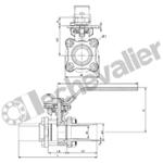 B22.100D60C75L ROBINET 3P BW INOX EMBOUT ISO1127 / EN10357-C - GEMU