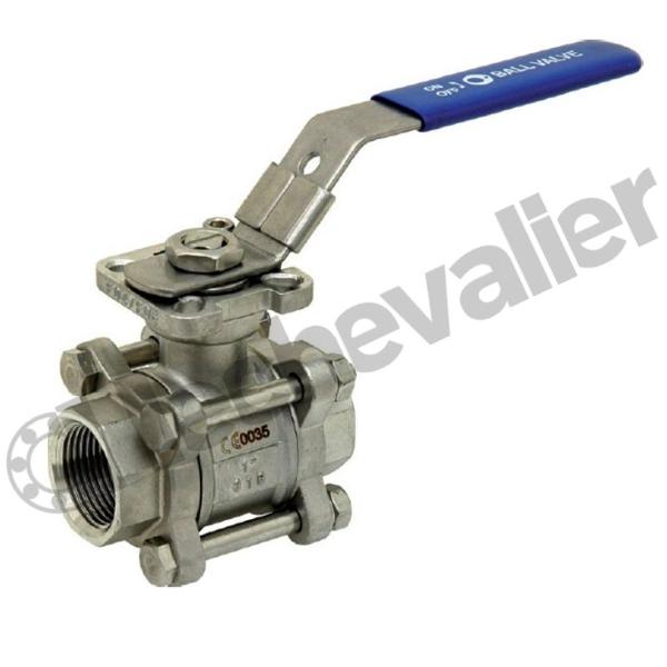 RTSIFF.1-1/2.3PM VANNE 1/4T FF INOX -20 à +180°C - PI - PN64 - PTFE+FV