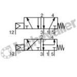SCG551A001MS.AC/DC DIST 3/2 - 5/2M NAMUR - DEBIT 700L/min- ASCO