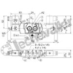 SCG551A001MS.AC/DC DIST 3/2 - 5/2M NAMUR - DEBIT 700L/min- ASCO