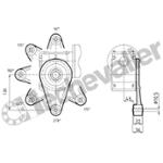 SK1SI50 Bras de réaction 130mm NORD REDUCTEURS