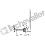213070 THERMO. H150mm -30 à +50°C RAR 1/2 - PLONGEUR 63mm - CITEC