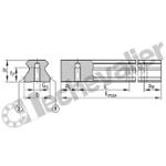 TSX25-D-U-G0 RAIL DE GUIDAGE TARAUDE LE M. - INA