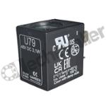 U79 BOBINE 48V DC - 3,1W - PET T22 - DIN 43650B - CAMOZZI