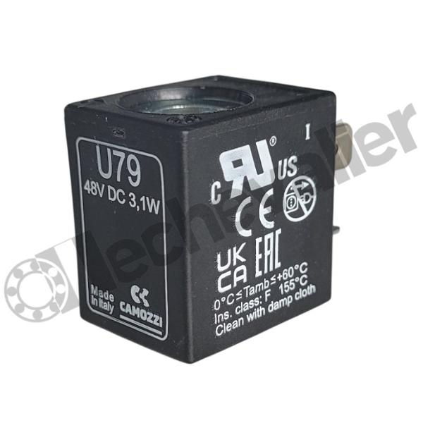 U79 BOBINE 48V DC - 3,1W - PET T22 - DIN 43650B - CAMOZZI