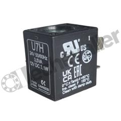 U7H BOBINE 12V DC / 24V 50HZ - PET 3,1W / 3,5VA - DIN 43650B - CAMOZZI