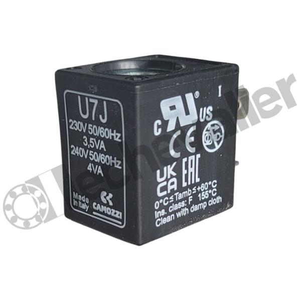 U7J BOBINE 230V AC / 240V AC - PET 3,5VA/4VA - DIN 43650B - CAMOZZI