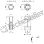 VNR-212-1/2 CLAPET ANTI-RETOUR 1/2 CAMOZZI