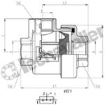 VSC 522-1/2 PURGE RAPIDE 1/2 LAITON PMS: 10B - 1/2 BSPP - CAMOZZI