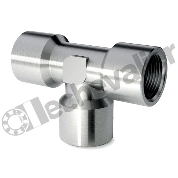 X2003 1/4 TE F.F.F. INOX 316L 1/4 BSPP - CAMOZZI