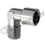 X2020 3/8-3/8 COUDE M-F INOX 3/8 INOX 316L - BSPT / BSPP - CAMOZZI